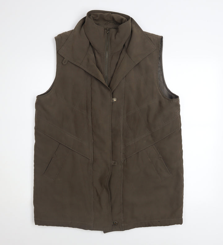 d.e.c.k. by Decollage Mens Brown L Padded Bodywarmer Waistcoat