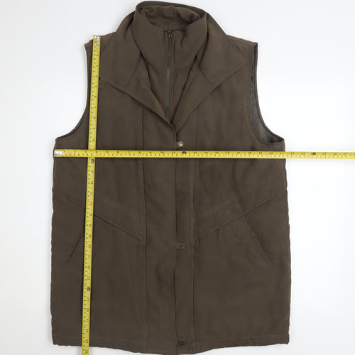 d.e.c.k. by Decollage Mens Brown L Padded Bodywarmer Waistcoat