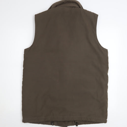 d.e.c.k. by Decollage Mens Brown L Padded Bodywarmer Waistcoat