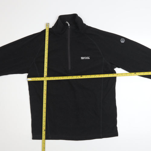 Regatta Men’s Black Fleece 1/4 Zip Pullover Sweatshirt Size M
