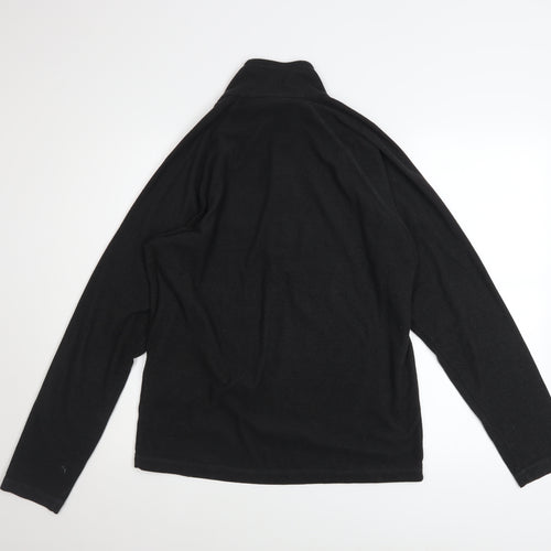Regatta Men’s Black Fleece 1/4 Zip Pullover Sweatshirt Size M