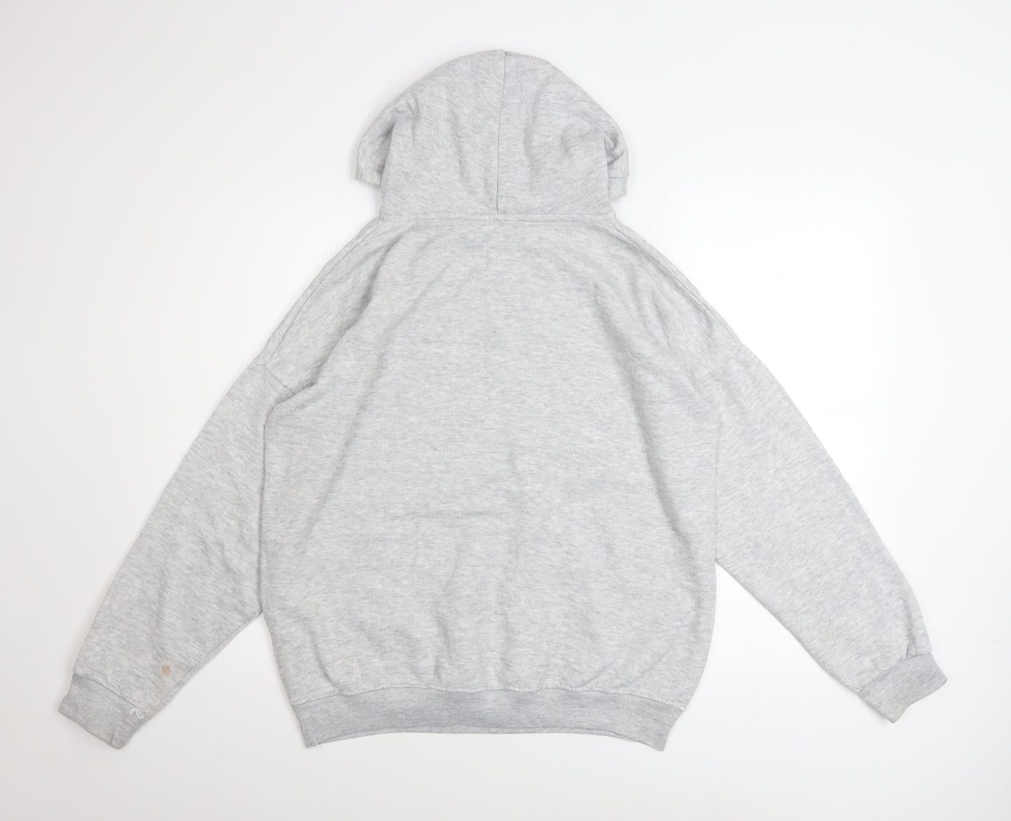 Boohoo Women Grey Hoodie UK 8 Pullover Cotton Blend Casual