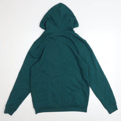 Batman Men’s Green Pullover Hoodie S Graphic Print Logo Sweatshirt