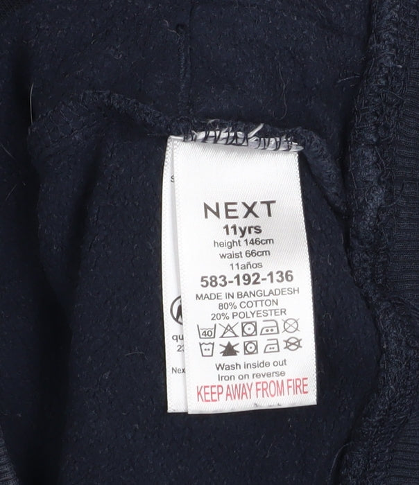 Next Boys Black Gaming Graphic Pullover Hoodie 11 Years Cotton Blend