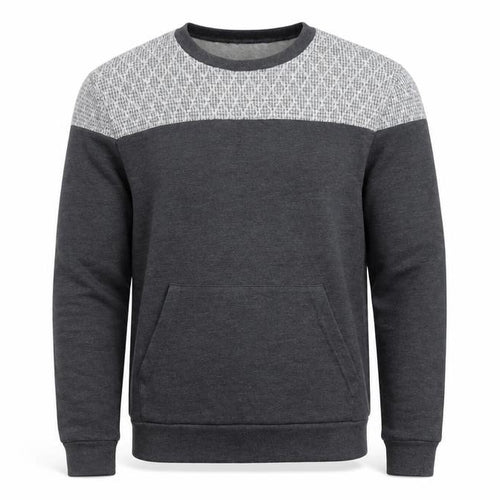 Topman Mens Grey Geometric Crew Neck Sweatshirt Size M