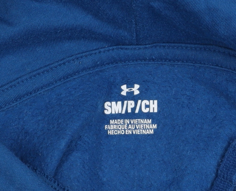 Under Armour Men’s Blue Pullover Hoodie Size S Sports Fleece