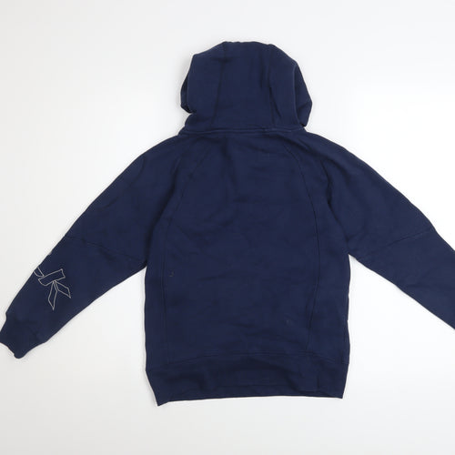 BLK Boys Navy Blue Hooded Pullover Sweatshirt Size 10 Years Cotton Blend