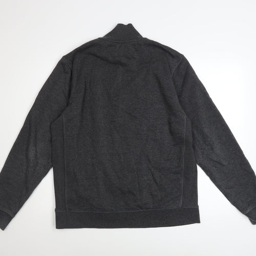 Original Penguin Men's Grey 1/4 Zip Mock Neck Sweatshirt Size L
