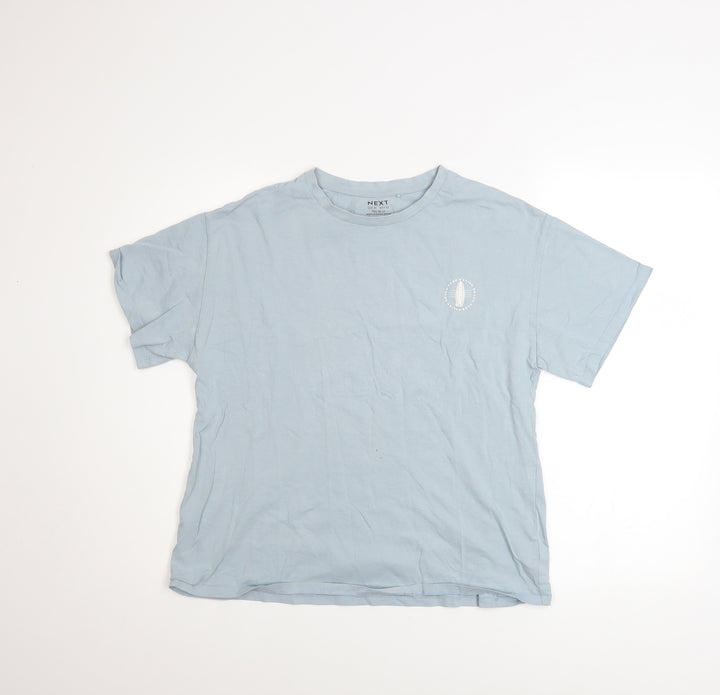 Next Girls Blue Surf The Wave Cotton T-Shirt 13 Years Regular Fit