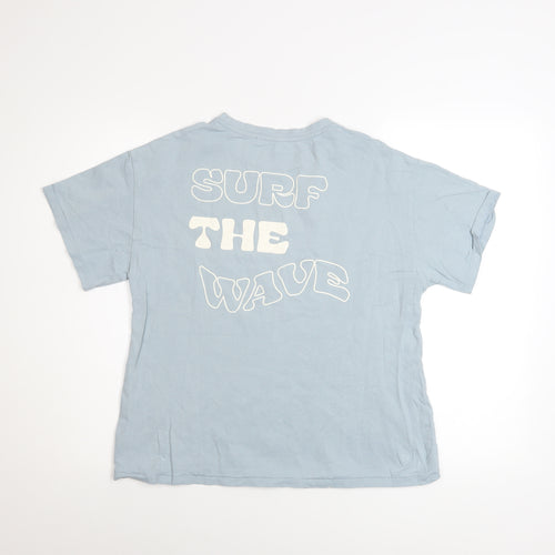 Next Girls Blue Surf The Wave Cotton T-Shirt 13 Years Regular Fit