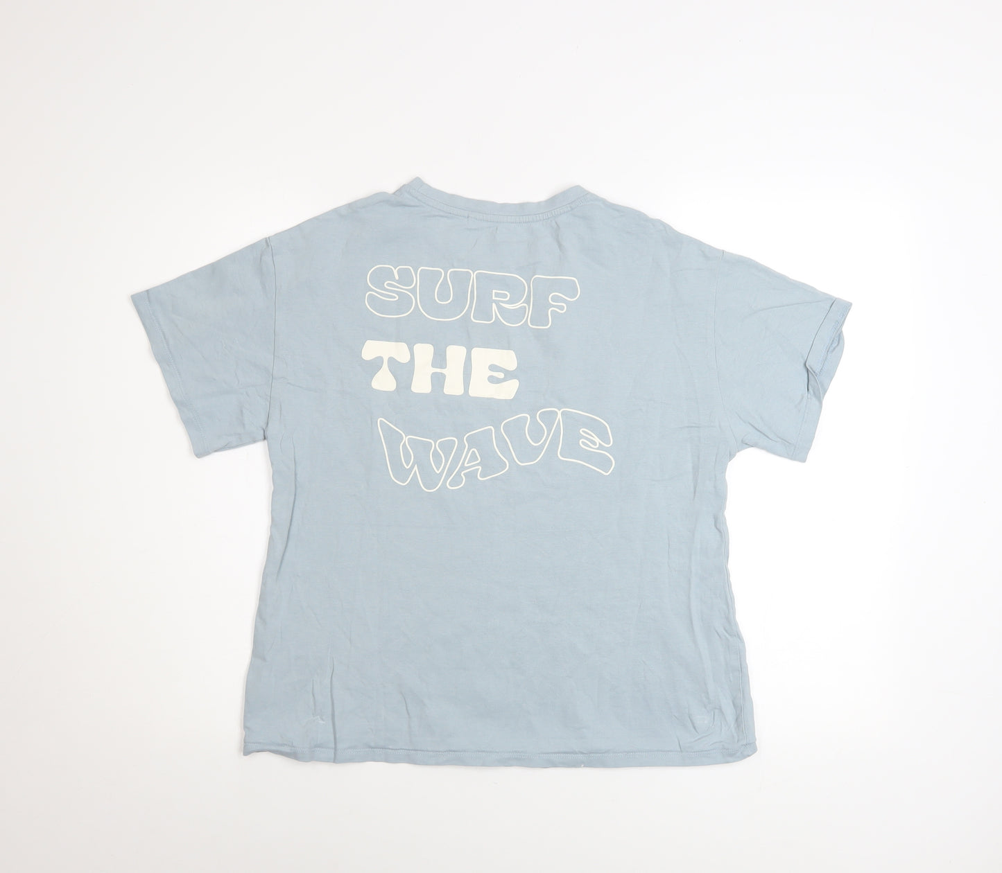 Next Girls Blue Surf The Wave Cotton T-Shirt 13 Years Regular Fit