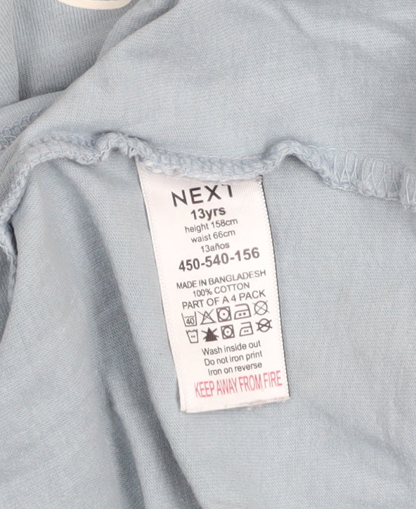 Next Girls Blue Surf The Wave Cotton T-Shirt 13 Years Regular Fit