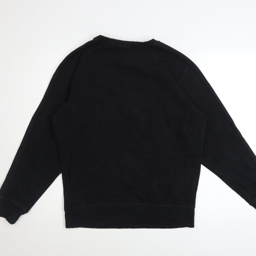 Diesel Men's Black Cotton Crew Neck Sweatshirt Size M Pullover