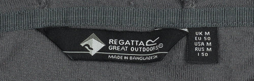Regatta Great Outdoors Men's Red & Grey Fleece Hoodie M 1/4 Zip Pullover