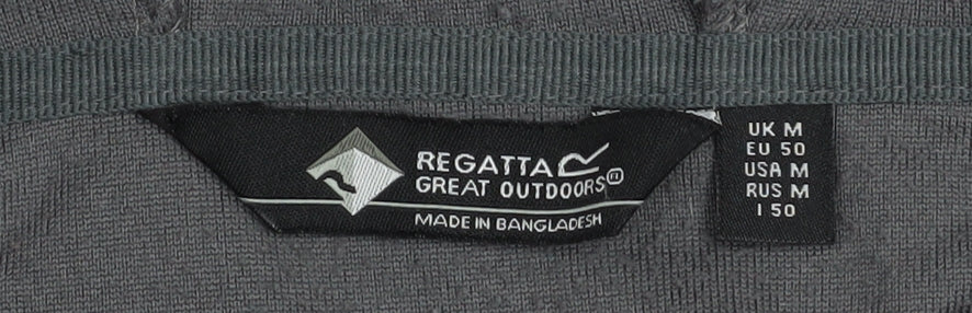 Regatta Great Outdoors Men's Red & Grey Fleece Hoodie M 1/4 Zip Pullover