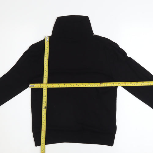 Topshop Women's Black Roll Neck Knit Jumper Size S