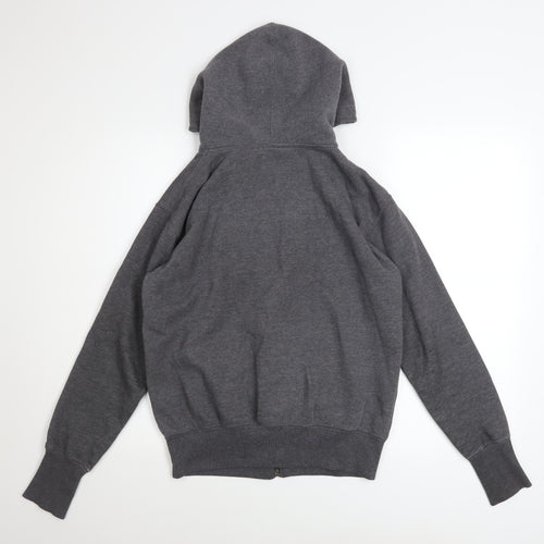 Ocean Beach Mens Grey Full Zip Hoodie Size S San Francisco Graphic