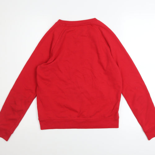 Levi's Women's Red Logo Crew Neck Long Sleeve Sweatshirt XS