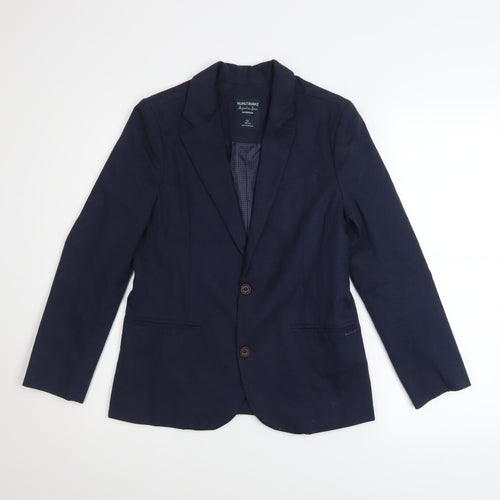 Nukutavake Teens Blue Cotton Blazer Jacket Size 12 Regular