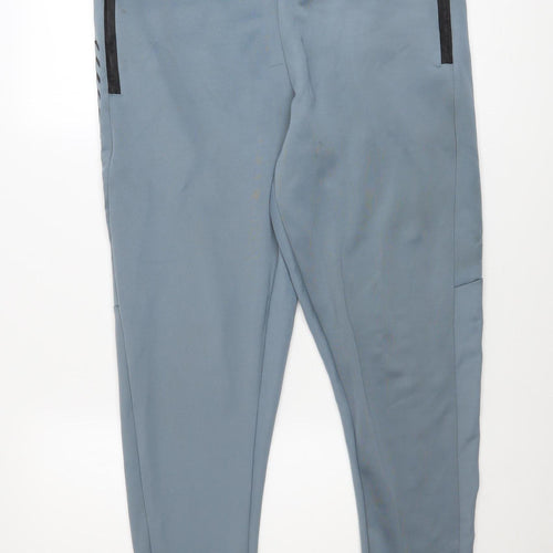 Urban Dominance Men's Blue Stretch Joggers L Slim Fit Activewear Trousers