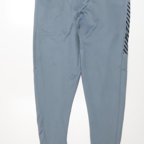 Urban Dominance Men's Blue Stretch Joggers L Slim Fit Activewear Trousers