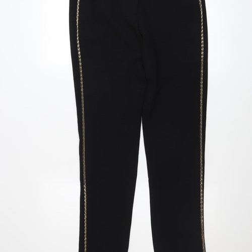 Belair Women’s Black Slim Mid Rise Trousers Size 12 Stretch Straight Leg