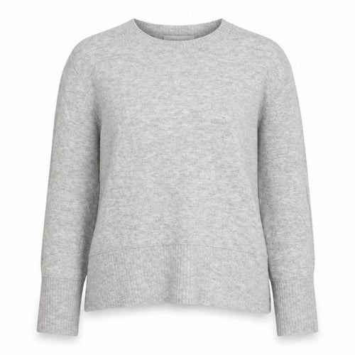 Bianco&Blu Women Grey Wool Cashmere Blend Long Sleeve Jumper S