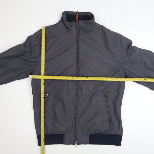 Timberland Men's Grey Waterproof Bomber Jacket M Regular Fit Nylon Cotton