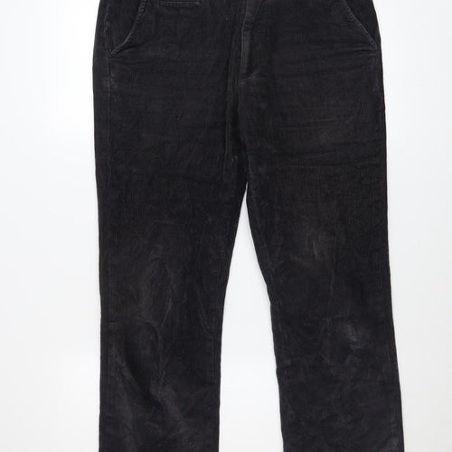 Dunnes Stores Men's Grey Corduroy Regular Fit Trousers 32W 29L