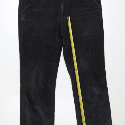 Dunnes Stores Men's Grey Corduroy Regular Fit Trousers 32W 29L
