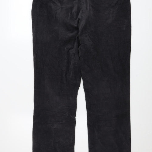 Dunnes Stores Men's Grey Corduroy Regular Fit Trousers 32W 29L