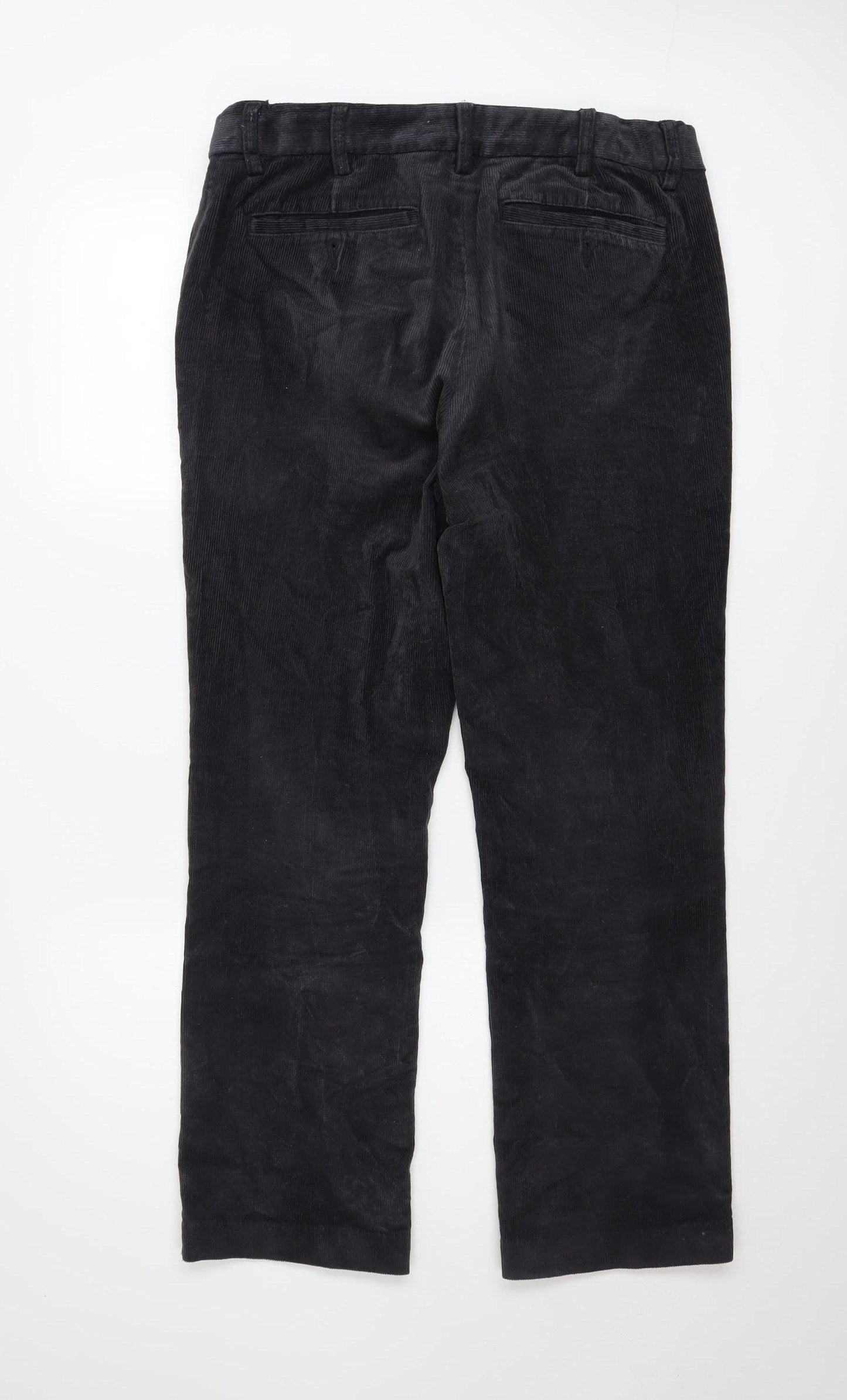 Dunnes Stores Men's Grey Corduroy Regular Fit Trousers 32W 29L