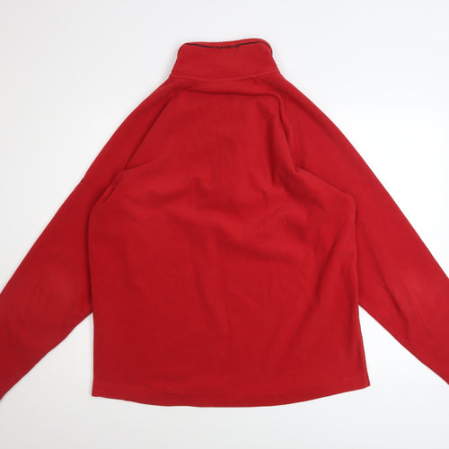 Craghoppers Men's Red Fleece 1/4 Zip Pullover Sweatshirt Size L