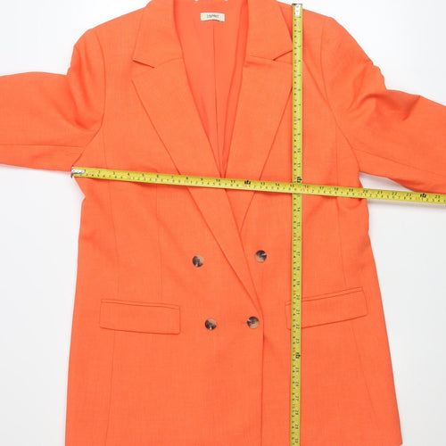 Esprit Women’s Orange Double Breasted Blazer Jacket UK 12
