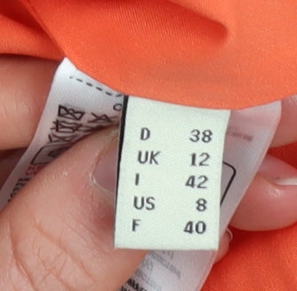 Esprit Women’s Orange Double Breasted Blazer Jacket UK 12