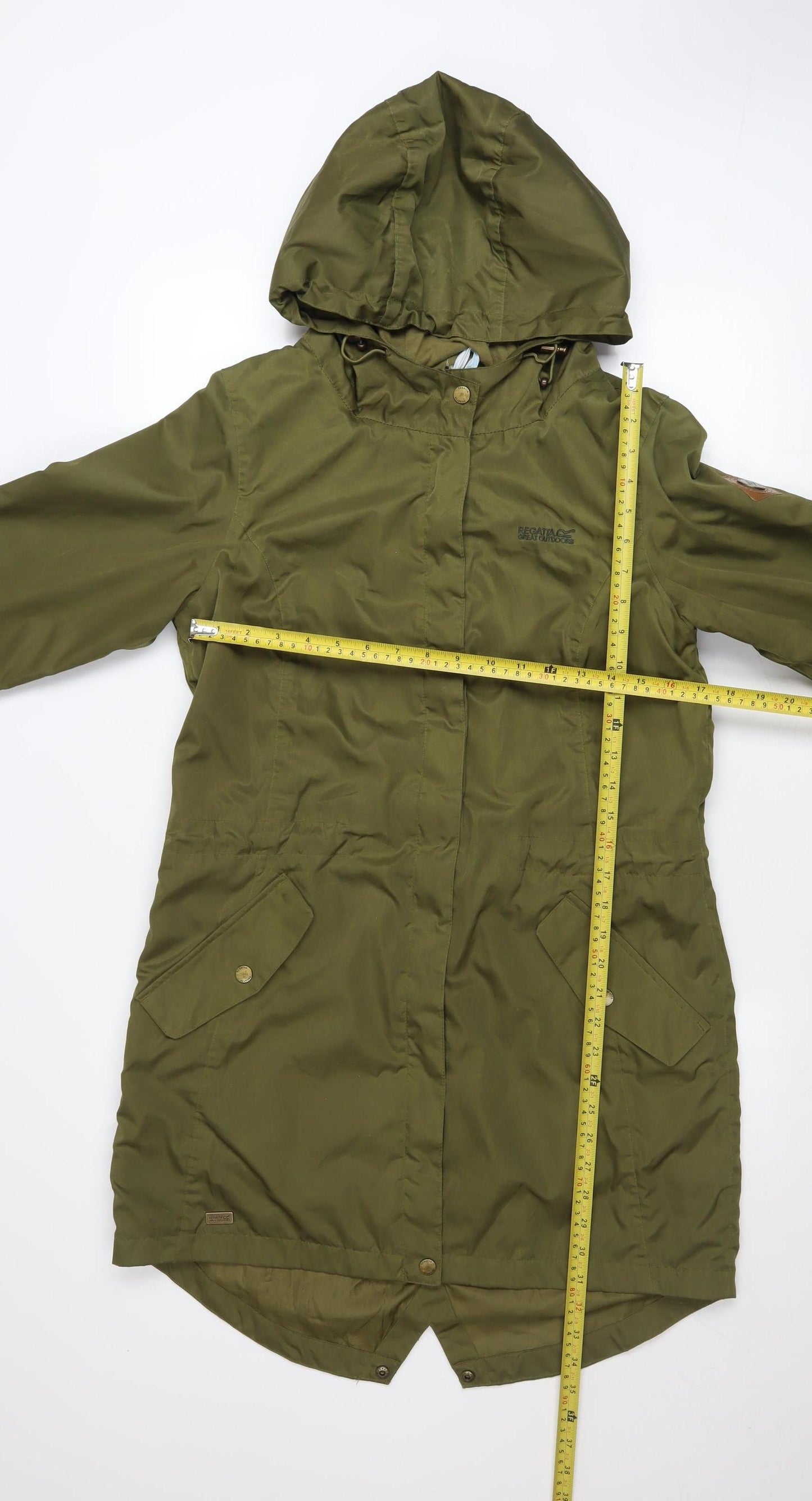Regatta Womens Green Waterproof Hooded Parka Jacket Size 10