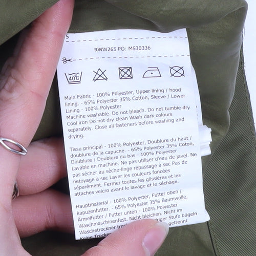 Regatta Womens Green Waterproof Hooded Parka Jacket Size 10