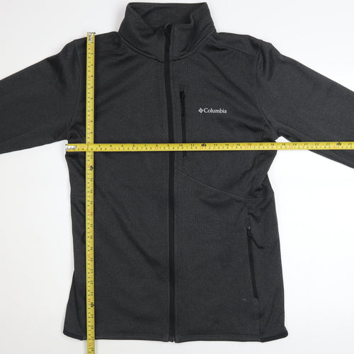 Columbia Men’s Grey Softshell Jacket M Full Zip Lightweight Outdoor