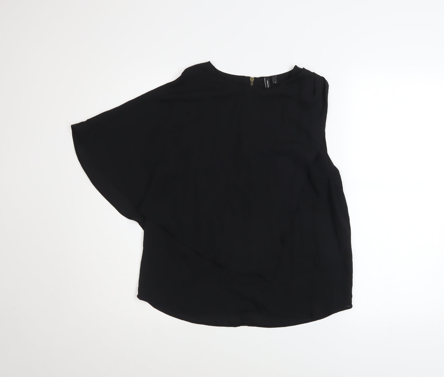 Vero Moda Women’s Black Asymmetrical Chiffon Wrap Blouse Size M