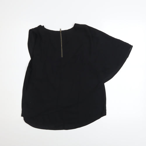 Vero Moda Women’s Black Asymmetrical Chiffon Wrap Blouse Size M