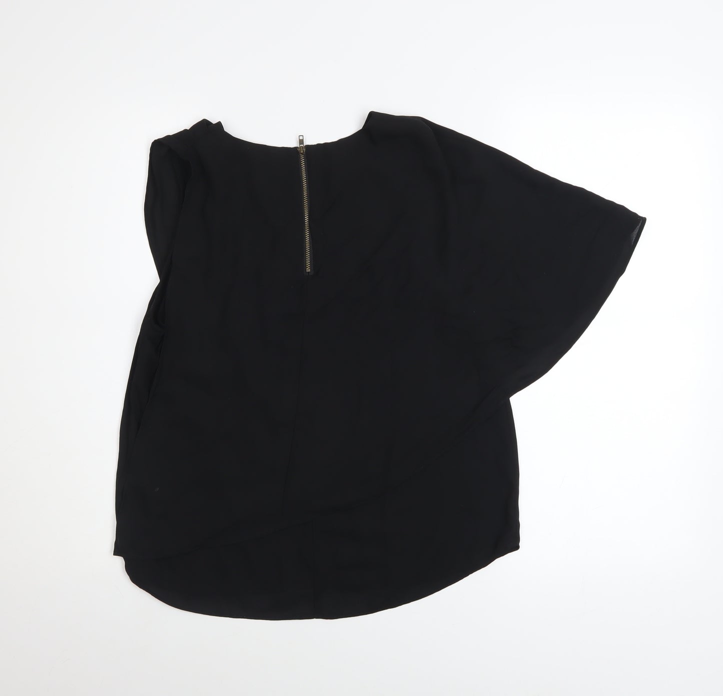 Vero Moda Women’s Black Asymmetrical Chiffon Wrap Blouse Size M