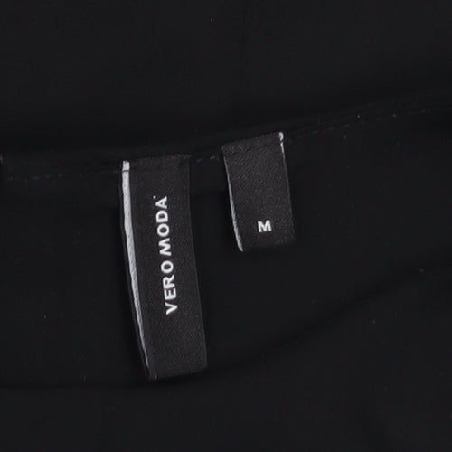 Vero Moda Women’s Black Asymmetrical Chiffon Wrap Blouse Size M