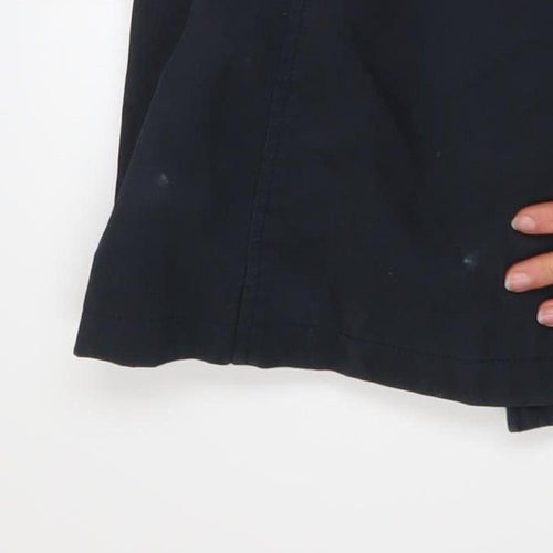 Jack Wills Women's Blue Cotton Blend Long Trench Coat Size 10