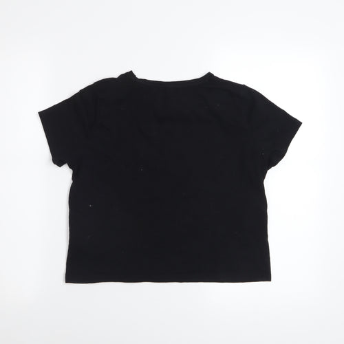 Lipsy Girls Black 'Snug as a Pug' Graphic Cotton T-Shirt 13-14 Years