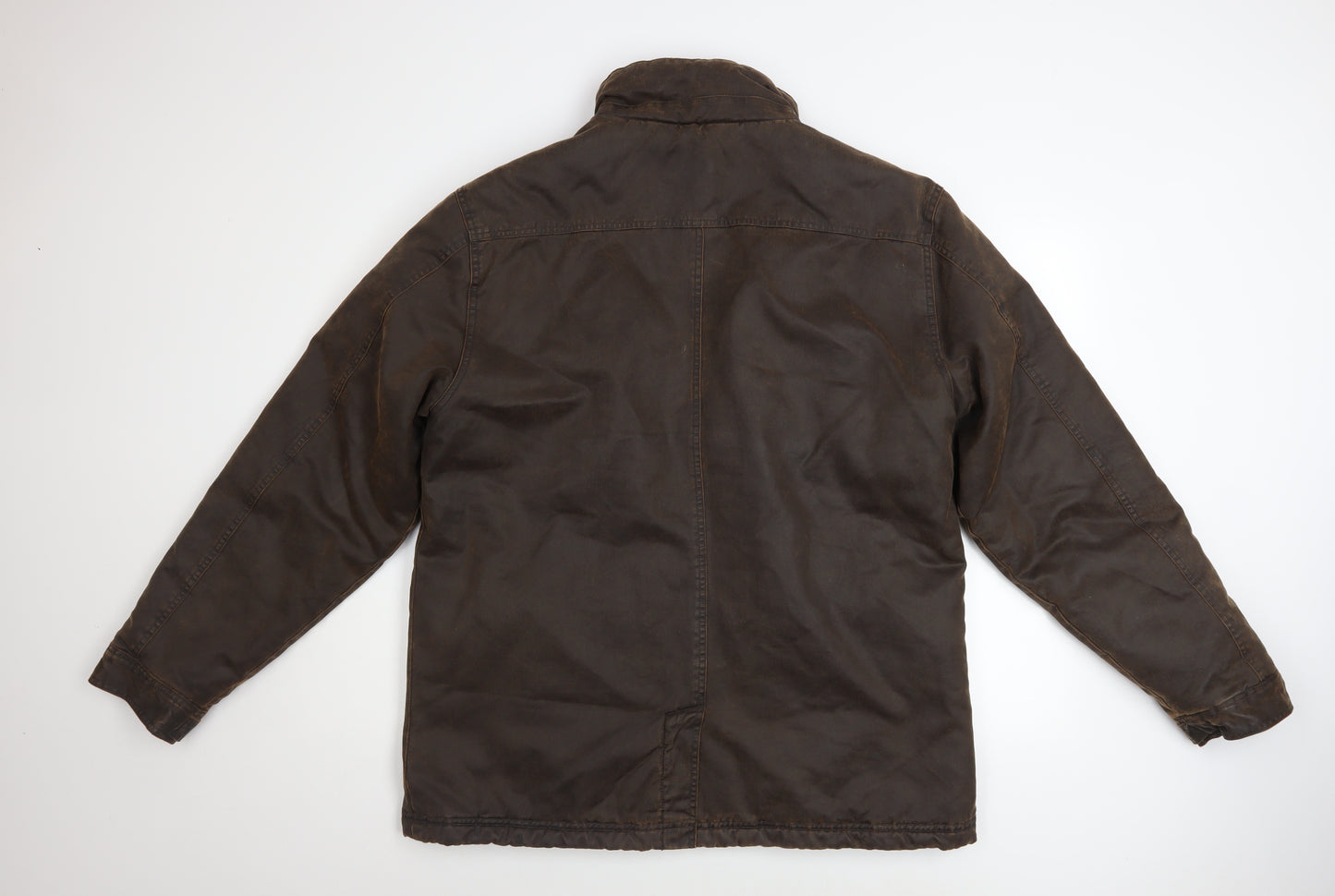 Weird Fish Men’s Brown Cotton Blend Water Resistant Jacket M