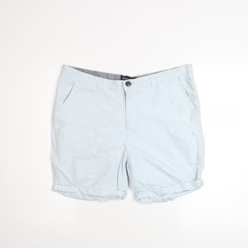 Brave Soul Men’s Light Blue Chino Shorts Size L Casual Summer