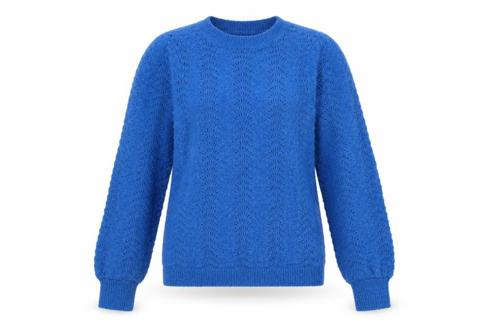 Hush Womens Blue XXS Crew Neck Long Sleeve Knit Jumper