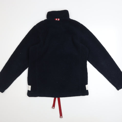Joules Women Navy Size 8 1/2 Zip Fleece Pullover Sweatshirt