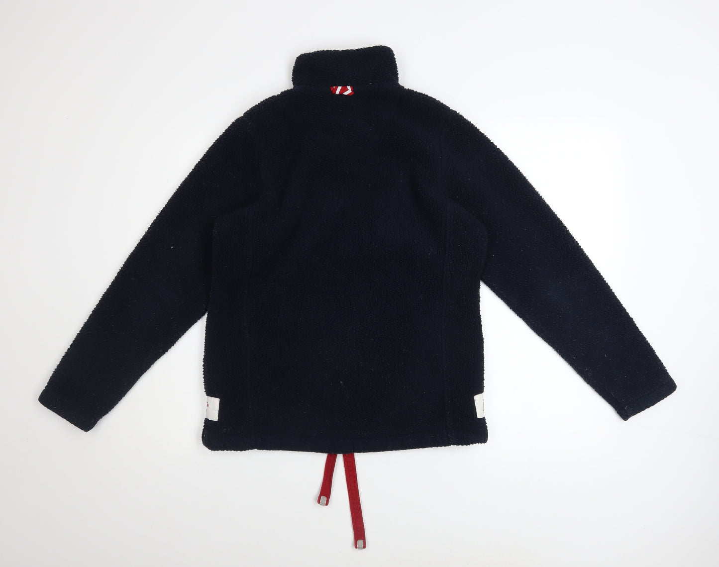 Joules Women Navy Size 8 1/2 Zip Fleece Pullover Sweatshirt