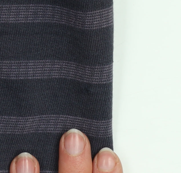 Fat Face Men's Blue Striped Henley Sweatshirt Size M